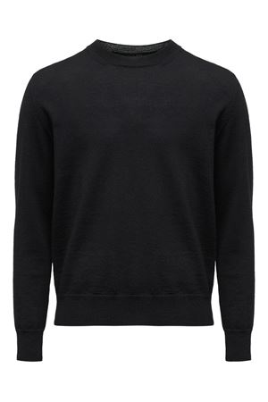 Black crew-neck sweater MM6 MAISON MARGIELA | SH0HL0032M13133900